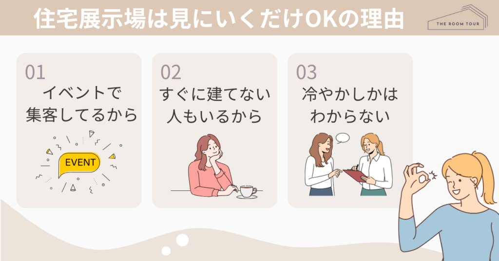 住宅展示場見学は、見にいくだけ（冷やかし）でもOKな理由